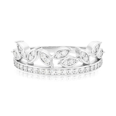 Sterling Silver Round Cut White Cubic Zirconia Rings