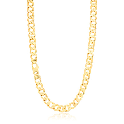 9ct Yellow Gold 60cm 300 Gauge Curb Chain
