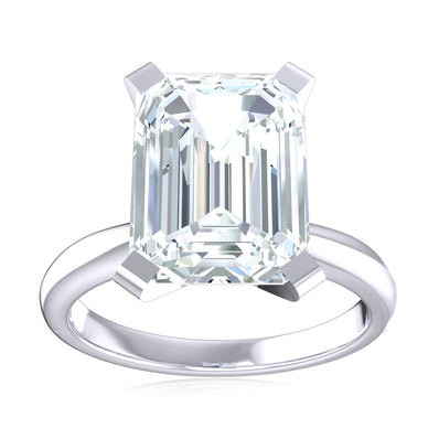 Celebration 18ct White Gold Emerald Cut 3 Carat Certified Lab Grown Diamond Ring