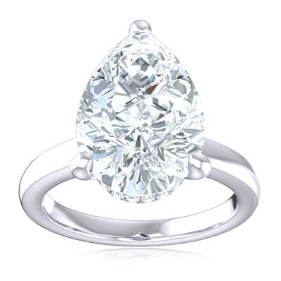 Celebration 18ct White Gold Pear Cut 3 Carat Certified Lab Grown Diamond Ring