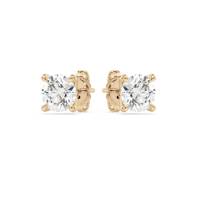 Celebration 9ct Yellow Gold Round Cut 1.5 Carat tw of Lab Grown Diamonds Stud Earrings