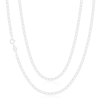 Sterling Silver 45cm Flat Anchor Chain