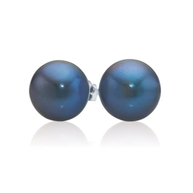 Sterling Silver 9-9.5mm Freshwater Pearl Stud Earrings
