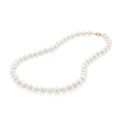 14ct Yellow Gold 9-10mm Fresh Water Pearl Strand Necklace