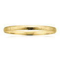 9ct Yellow Gold 65x5mm Solid Engraved Bangle