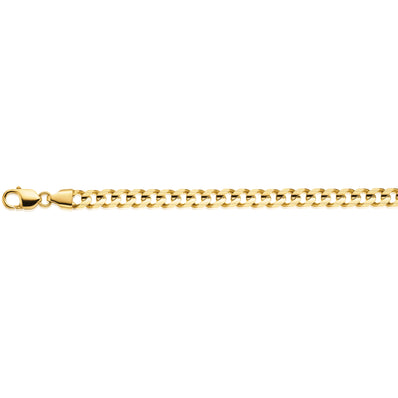 9ct Yellow Gold 23cm Curb Bracelet