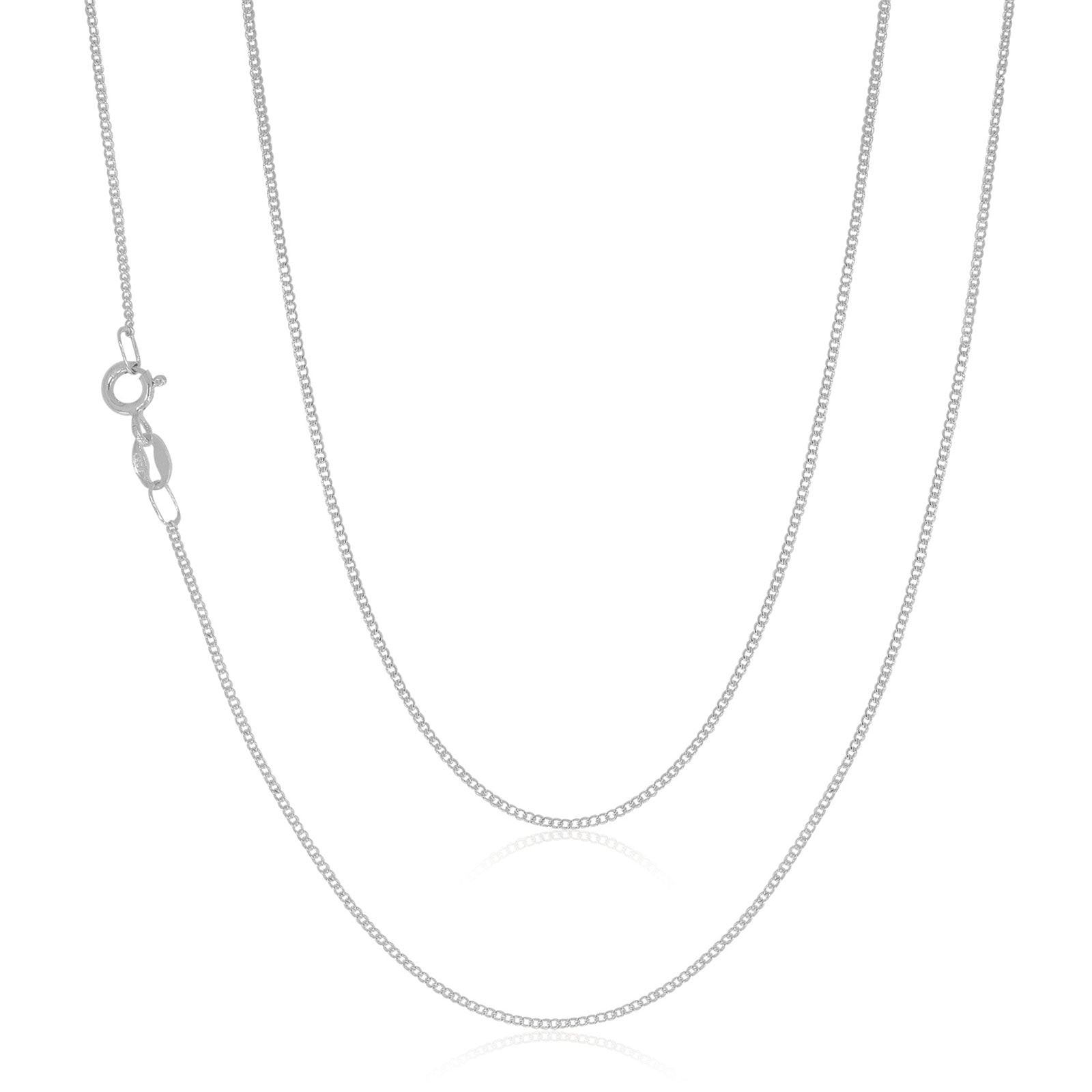 Sterling Silver 55cm Curb Chain Necklace