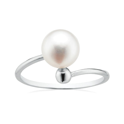 Sterling Silver 8-9mm Freshwater Pearl Ring