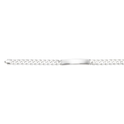 Sterling Silver 21cm Curb ID Bracelet
