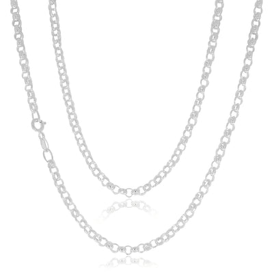 Sterling Silver 45cm Belcher Chain