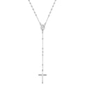 Sterling Silver 45cm Rosary Necklace
