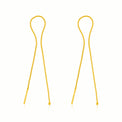 9ct Yellow Gold 11cm Threader Earrings