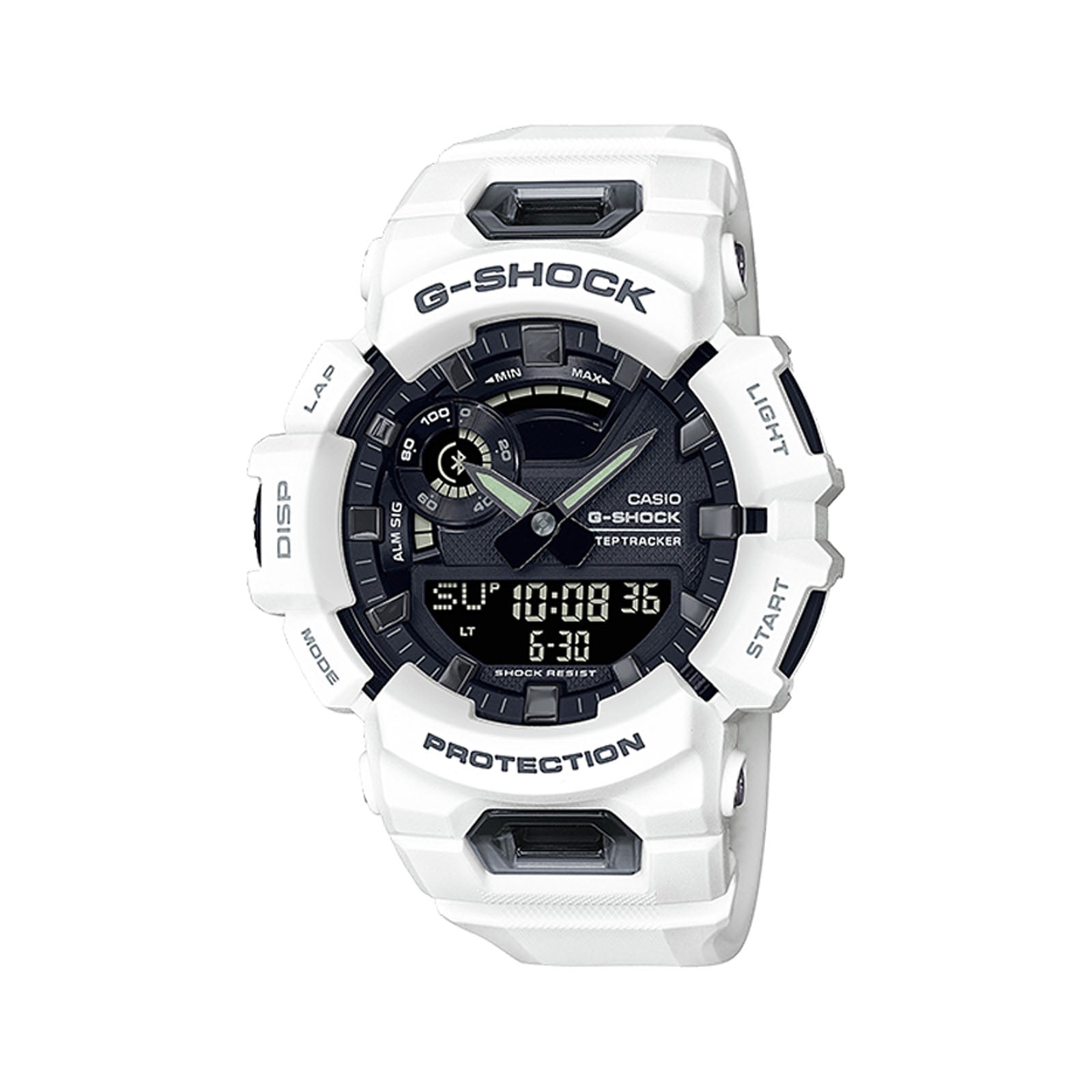 metrisk vokal skibsbygning Casio G-Shock White Resin STEP Bluetooth Watch GBA900-7A – Zamels