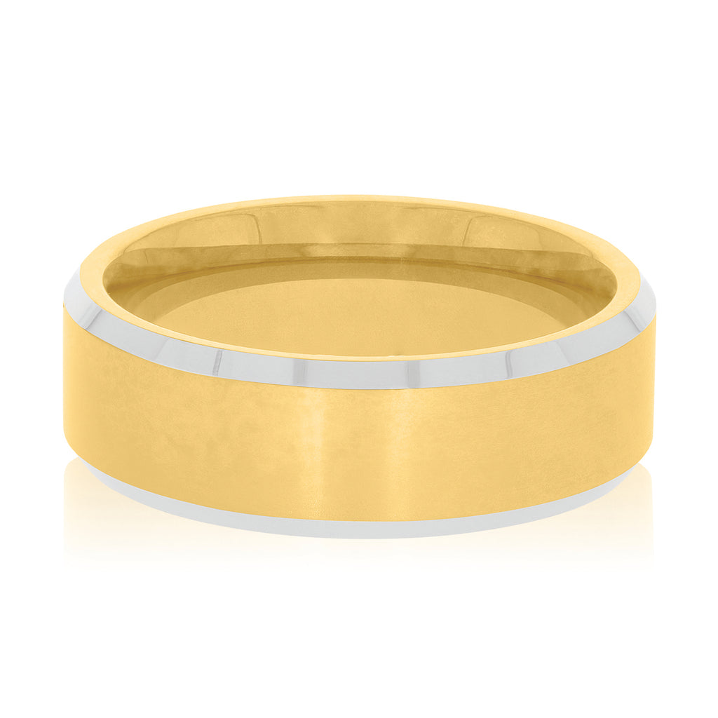 Tensity Tungsten Gold and Silver Fashion Ring