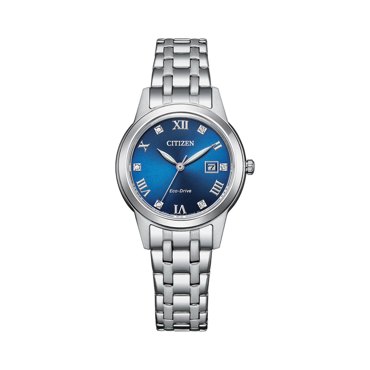 Citizen Ladies Eco Drive Blue Dial Watch FE1240 81L Zamels