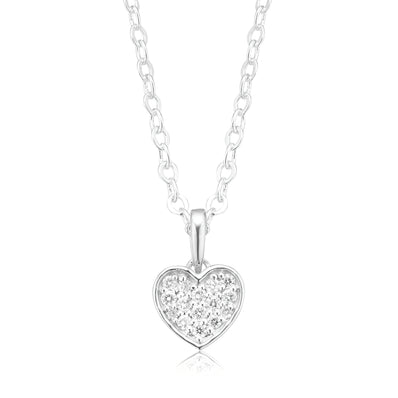 Celebration Sterling Silver with Round Brilliant Cut 0.12 CARAT tw of Lab Grown Diamond Pendant