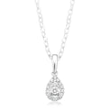 Celebration Sterling Silver with Round Brilliant Cut 0.14 CARAT tw of Lab Grown Diamond Pendant