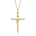 9ct Yellow Gold 47mm Crucifix Pendant