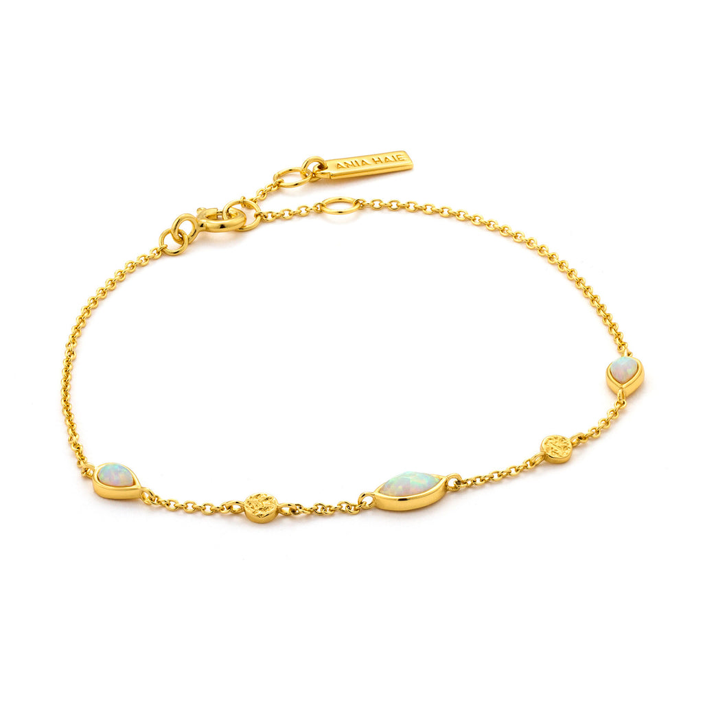Ania Haie Sterling Silver & Gold Plated Opal Colour Bracelet