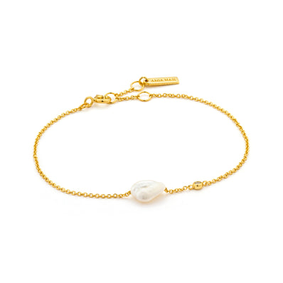 Ania Haie Sterling Silver & Gold Plated Pearl Bracelet