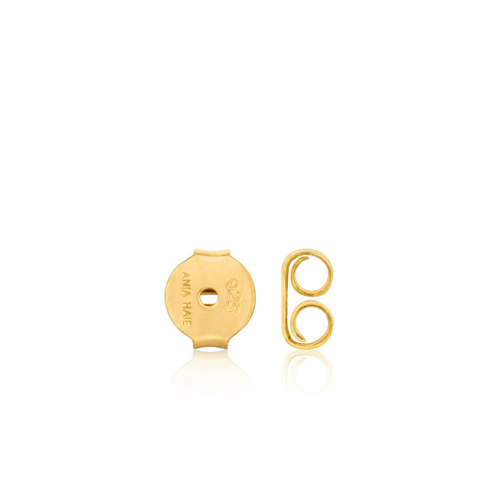 Ania Haie Moon Sterling Silver & Gold Plated Stud Earrings