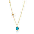 Ania Haie Sterling Silver & Gold Plated Turquoise Necklace