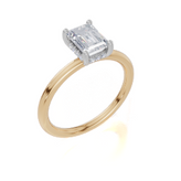 18ct Yellow Gold Emerald Cut 1.05 Carat tw of  Diamonds Ring