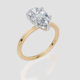 18ct Yellow Gold Pear Cut 2.08 Carat tw of  Diamonds Ring