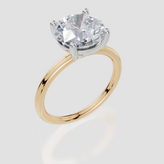 18ct Yellow Gold Round Cut 3.00 Carat of Lab-Grown Diamond Ring