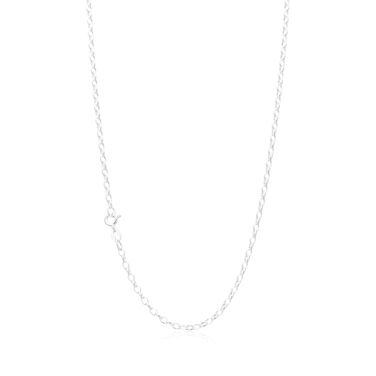 Sterling Silver 50cm Oval Belcher Chain