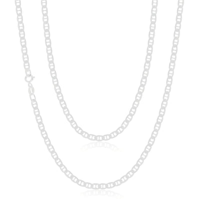 Sterling Silver 60cm Anchor Chain Necklace