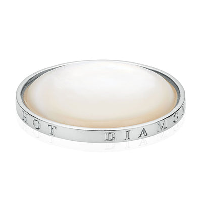 Emozioni Sterling Silver Mother of Pearl 33mm Coin