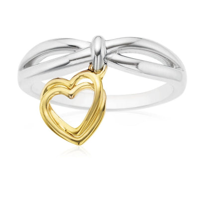 Sterling Silver & 9ct Yellow Gold