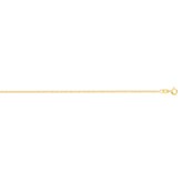 Gold chain on a white background