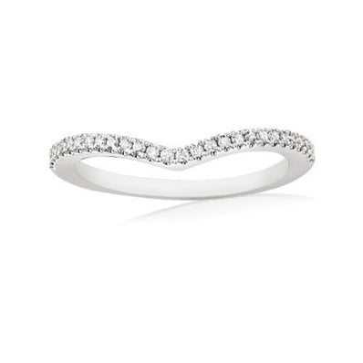 Paris 14ct White Gold 0.14 Carat tw Diamond Ring