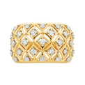 Paris 14ct Yellow Gold Round Cut 0.50 Carat tw Diamond Ring