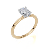 9ct Yellow Gold Oval Cut 1.00 Carat of  Diamond Ring