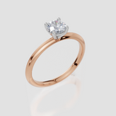 9ct Rose Gold Round Cut 0.50 Carat of Lab-Grown Diamond Ring