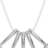 Personalised 5 Birthstones Pendant Set
