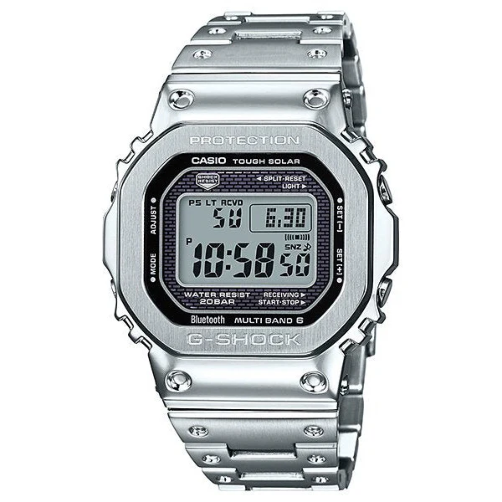Casio G-Shock Full Metal Silver Watch GMWB5000D-1D