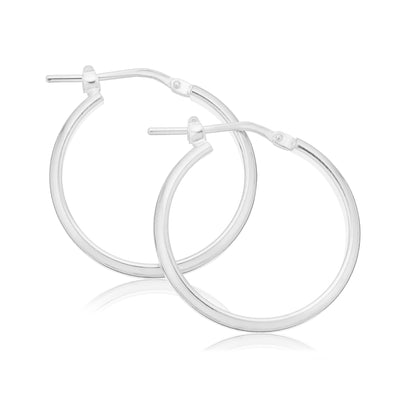 Sterling Silver 20mm Hoop Earrings