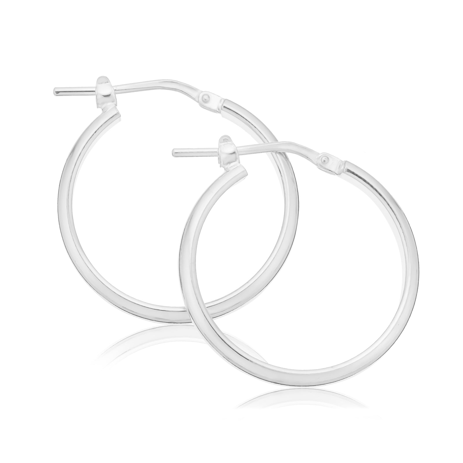 Sterling Silver 20mm Hoop Earrings