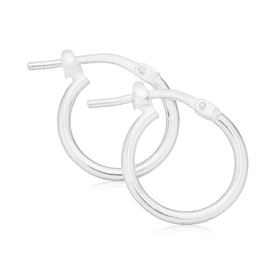 Sterling Silver 10mm Hoop Earrings