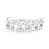Sterling Silver Round Cut White Cubic Zirconia Rings