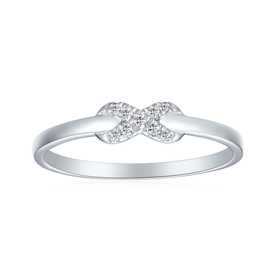 Sterling Silver Diaset Women's Ring