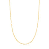 9ct Yellow Gold Silver Filled 50cm Anchor Chain