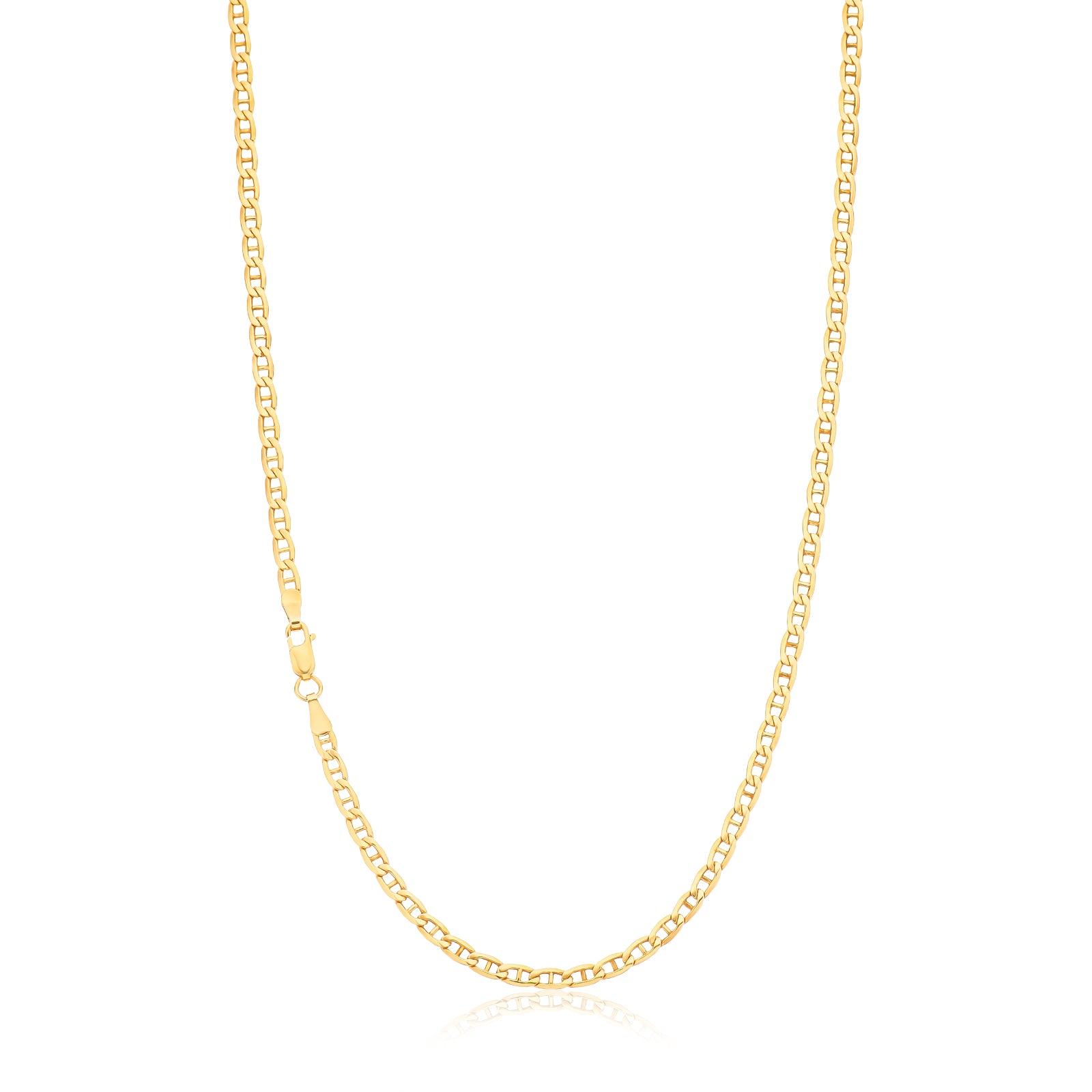 9ct Yellow Plated Silver Filled 50cm Anchor Chain
