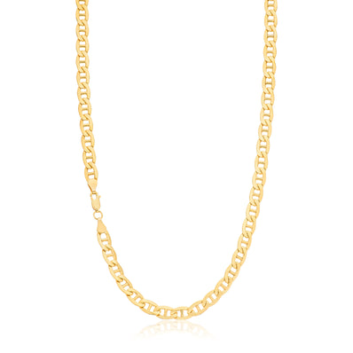 9ct Yellow Plated Silver Filled 50cm Anchor Chain