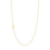 9ct Yellow Gold Silver Filled 45cm 30 Gauge Curb Chain