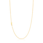 9ct Yellow Gold Silver Filled 45cm 40 Gauge Cable Chain